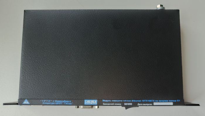 Модуль передачи потока Ethernet 10Tx/100Tx по каналам потока Е1