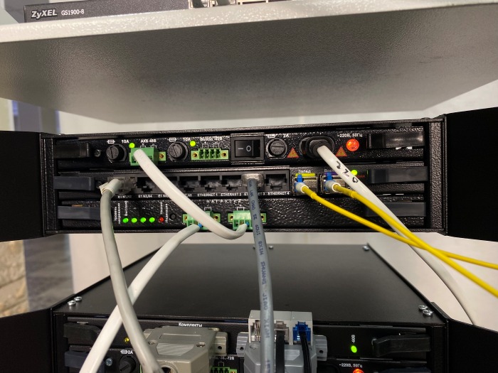 Аккумуляторная батарея 48В РТК.21.76 в терминале связи.