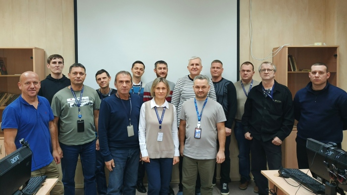 Фото с инженерами связи филиала "Аэронавигации Центральной Волги" г. Самара
